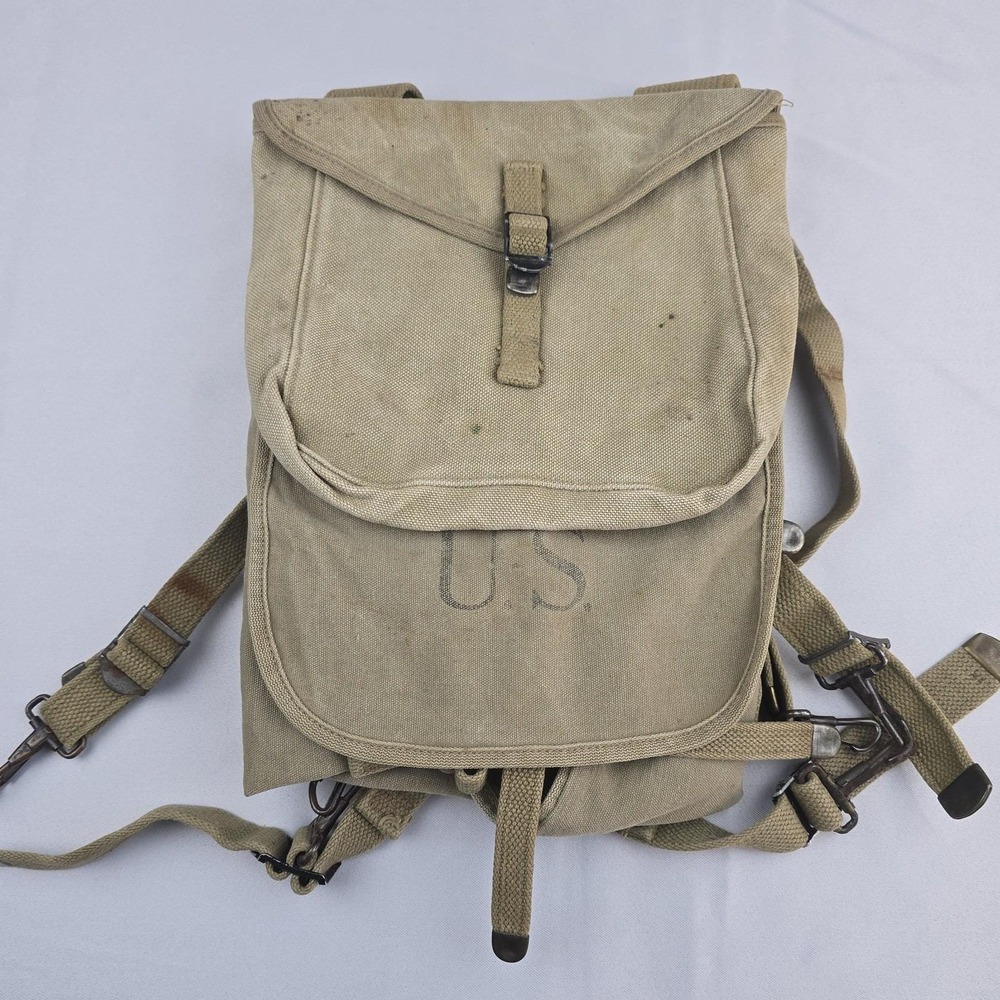 WWII US Army M1928 Haversack Felt Novelty Mfg Co 1942 Field Pack Backpack